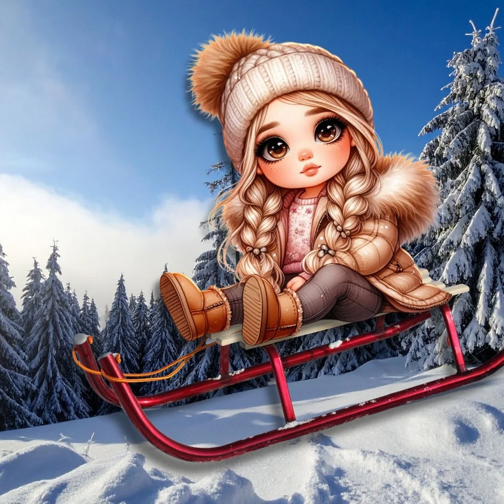 Snow Bunny CutiePie 2026 12 Month Calendar Jan-Dec